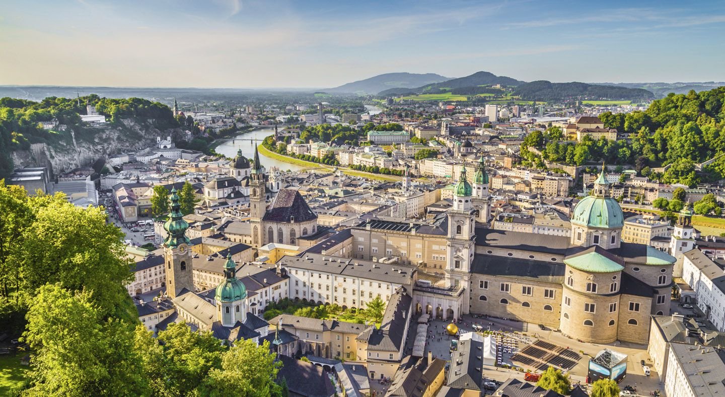 Bird's eye view of Austria